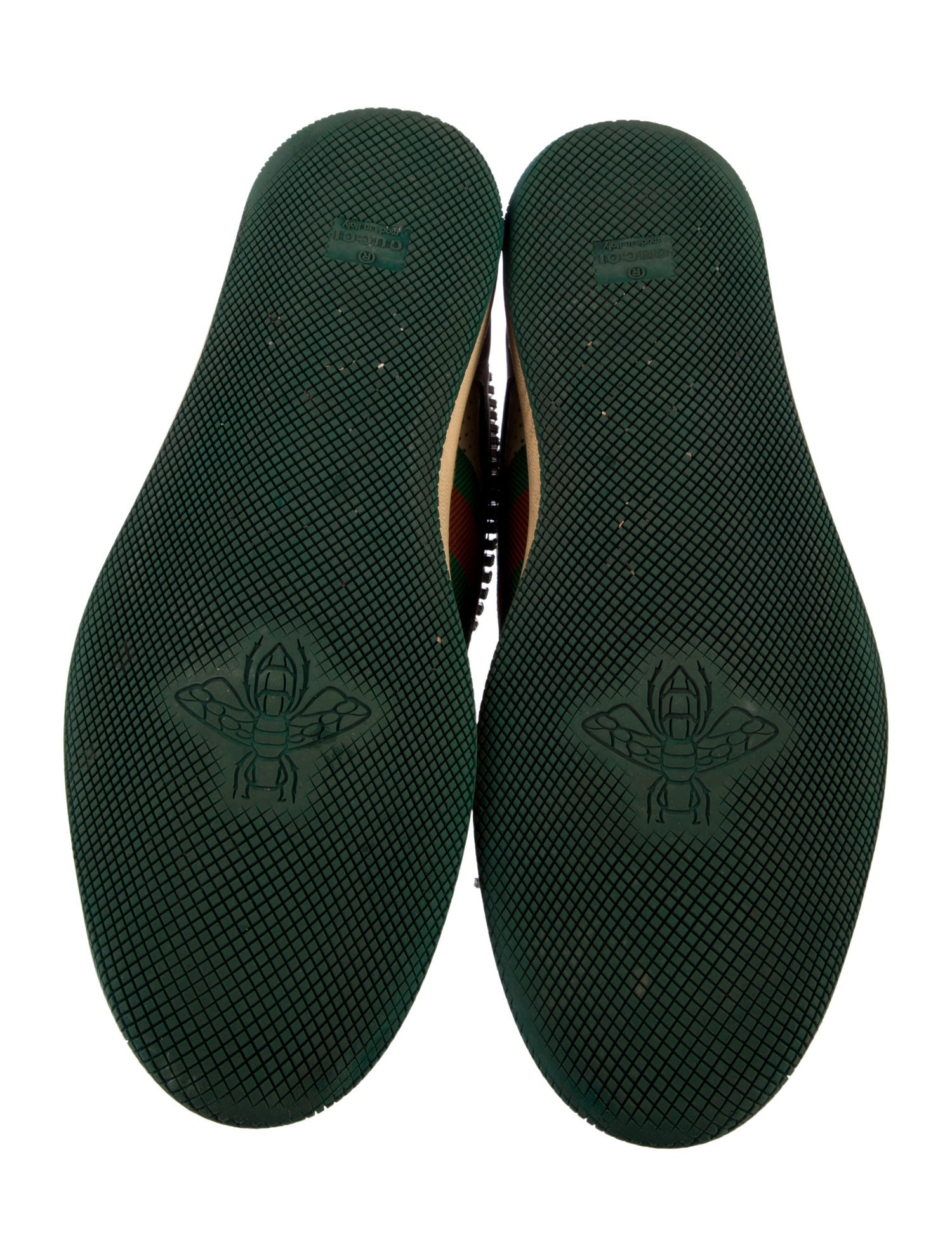 Gucci Web Accent Suede Sneakers